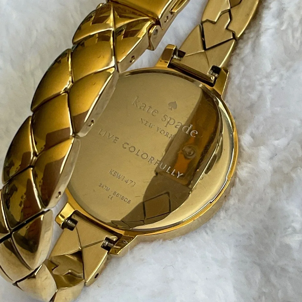 Kate Spade Goldtone Wrist Watch Timepiece KSW1417